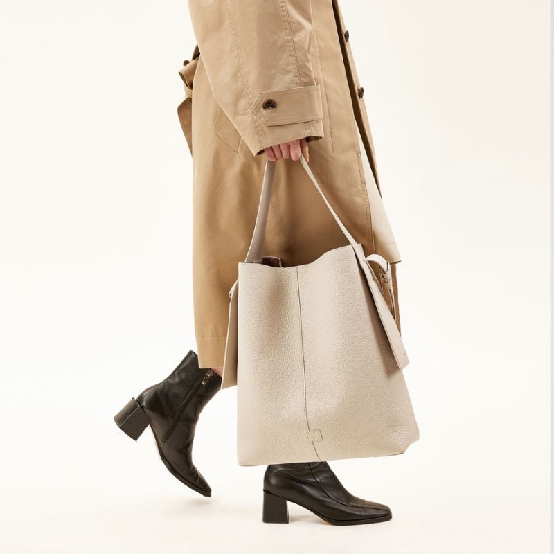 Geanta Tote Dama Songmont Drippy Large Albi | TMT7832TY