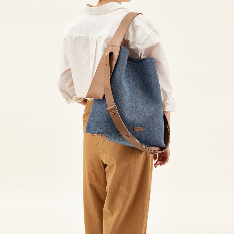 Geanta Tote Dama Songmont Drippy Large Albastri | CIL3490AJ